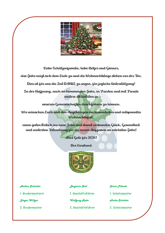 Weihnachtsgruss 2025